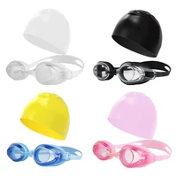 children swim goggles waterproof swim caps set kids swimming glasses waterproof silicone water sports eyewear baby pool hats