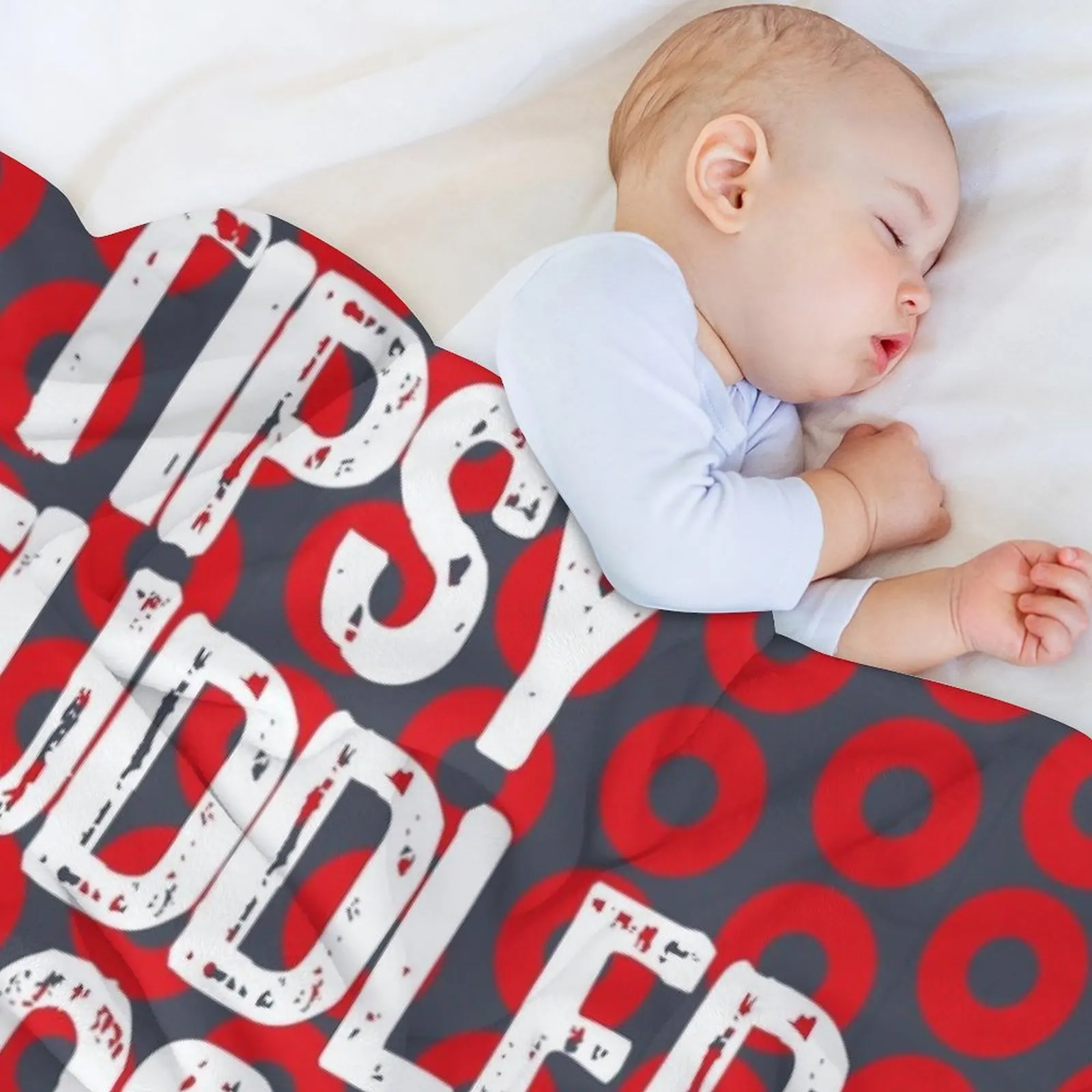 Фэш Типсы пушистое груди поднятое в белом пледе одеяло пользовательские