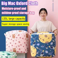 storage bag zipper type moisture proof waterproof clothes quilt finishing artifact moving packing large capacity quilt bag