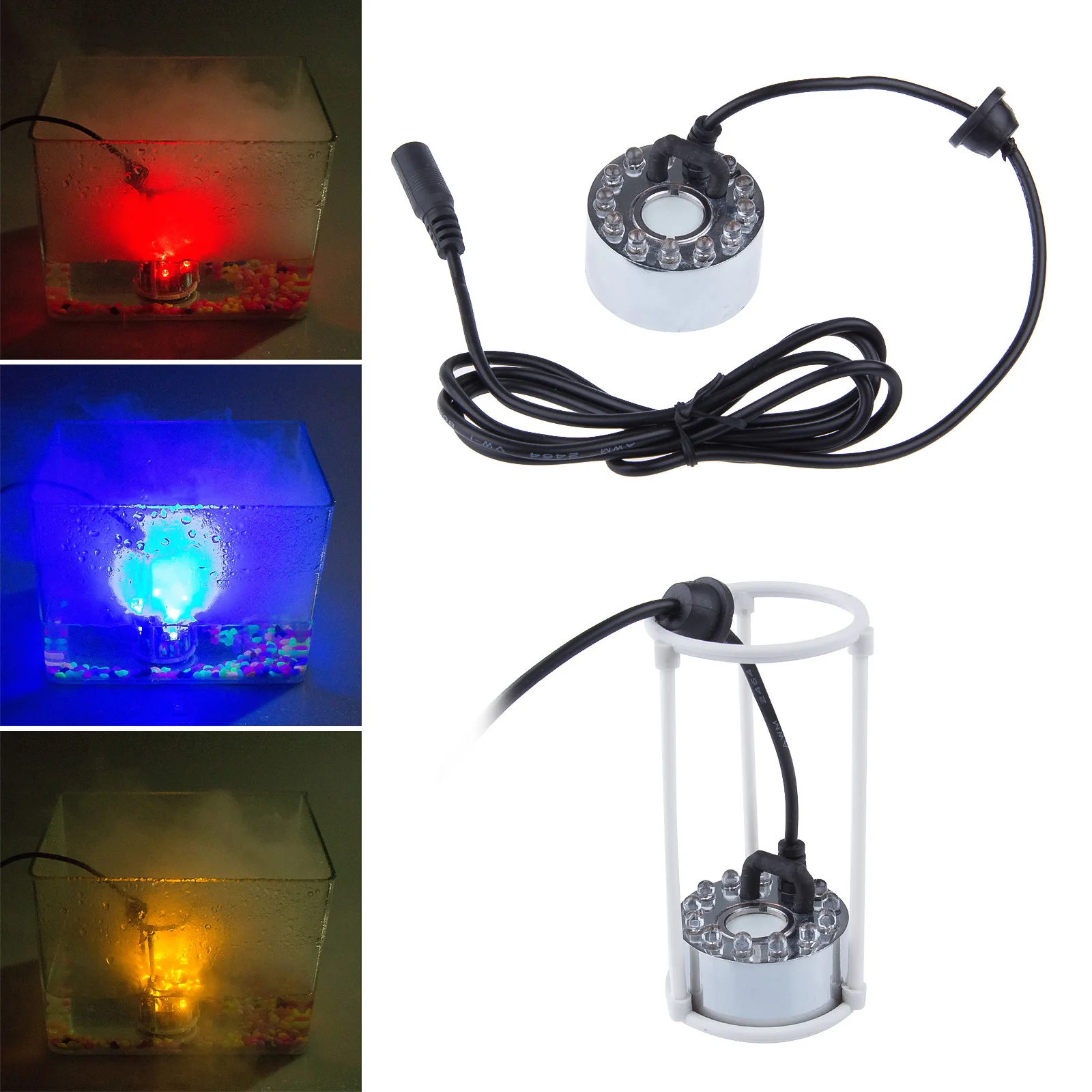 

Humidifier Ultrasonic Mist Maker Ultrasonic Humidifier Atomizer Light Mister Foggers With Automatically Color Changes US Adapter