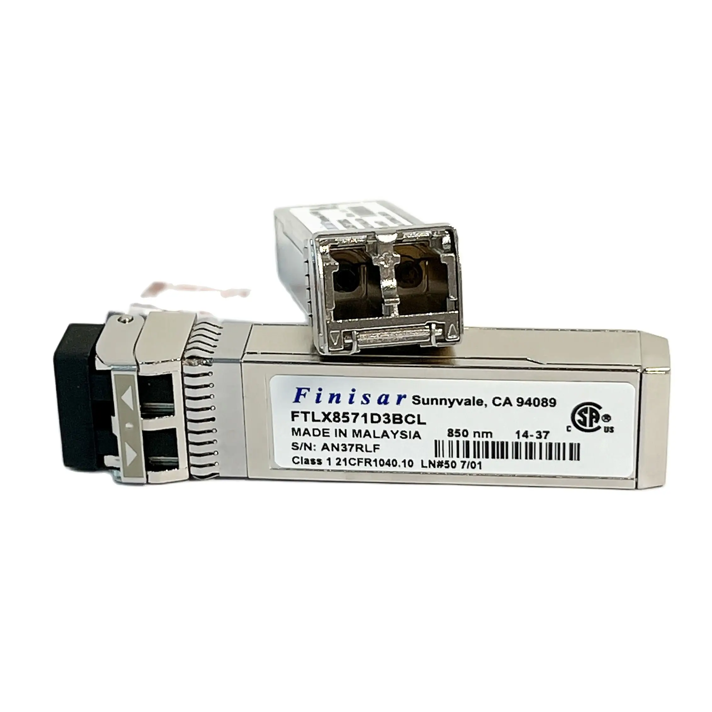 Finisar FTLX8571D3BCL SFP+ 10G 850NM 300M Multimode Dual Fiber Transceiver Module