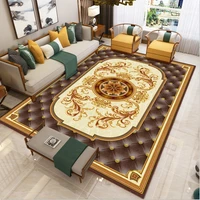 vintage persian style floral carpet anti slip washable carpet large area art deco line carpet living room carpet