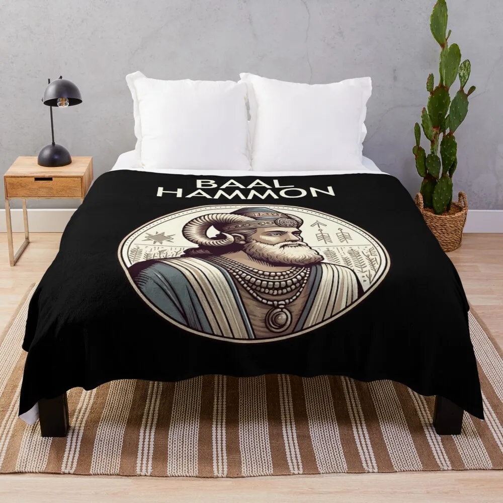 Baal Hammon Carthaginian God Punic History Throw Blanket Moving Soft Plaid Comforter Blankets