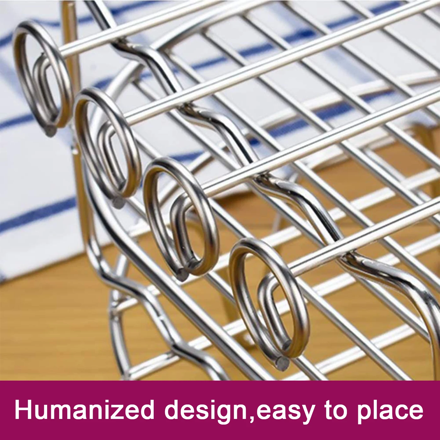 Двухслойный стеллаж для фритюрницы многофункциональный жарки из нержавеющей