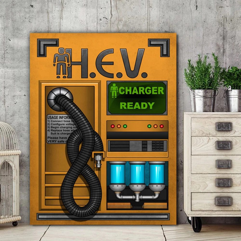 

Художественный плакат Half-Life HEV Charger
