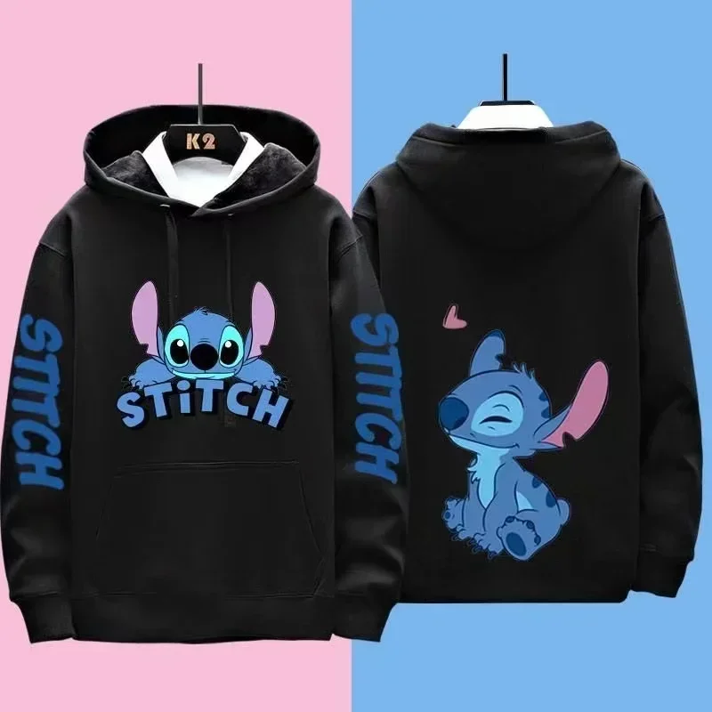 Miniso Sanrio новый Disney Stitch с капюшоном забавный аниме осень-зима мужской женский
