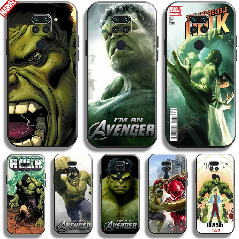 

Marvel Hulk Avengers For Xiaomi Redmi 10X 4G Phone Case 6.53 Inch Soft Silicon Coque Cover Black Funda Thor Captain America