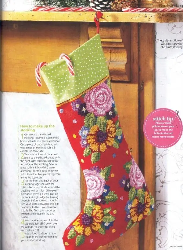 Набор для вышивки счетным крестом золотого коллекции украшения Санта-Клауса