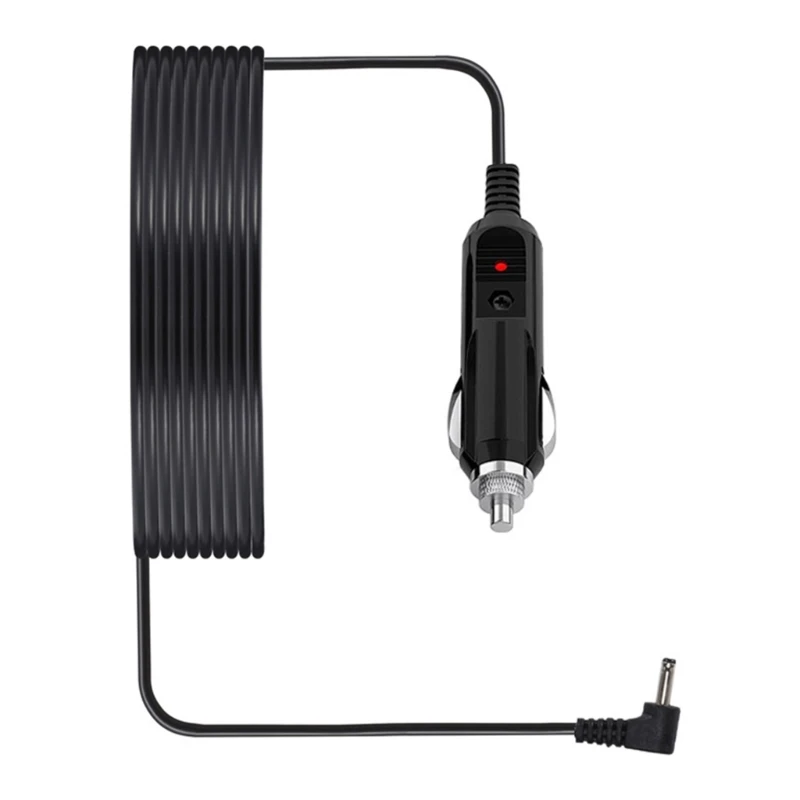 Фото Надежный автомобильный силовой кабель 12 В, 2 А с вилками RJ11/DC3,5x1,35 мм, автомобильный детектор, шнур питания, красный №3