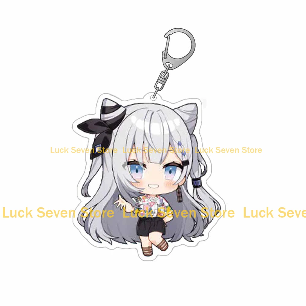 Фото VTuber Hololive Chibi милый Usada Pekora La+ Darknesss праздничный подарок официальный акриловый брелок для ключей сумка портативная игрушка в стиле аниме №3
