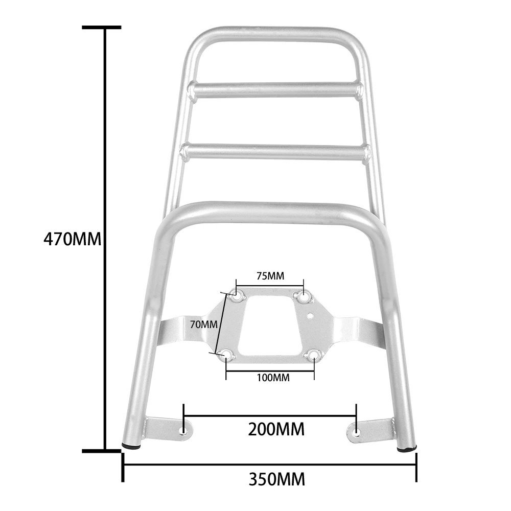 Задняя багажная полка для мотоцикла верхний чехол держатель кронштейн хвостовой