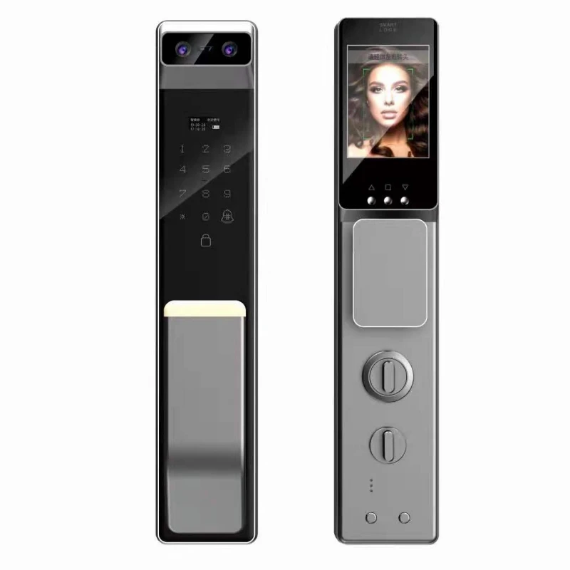 

Hot sale smart door lock cell phone APP fingerprint facial recognition lock outside the door smart security lock