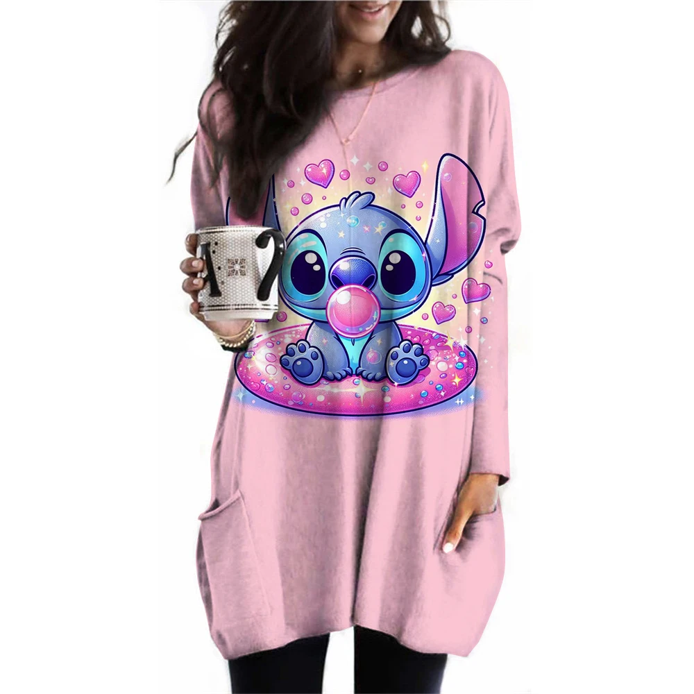 Модная женская футболка с принтом Лило и Ститч