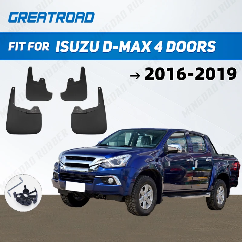 

Для Isuzu D-MAX 4 двери 2016 2017 2018 2019, крыло, брызговики, брызговики, брызговики, автомобильные аксессуары