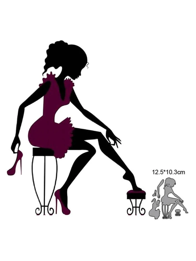 Женские металлические Вырубные штампы искусственная кожа бумажная карта