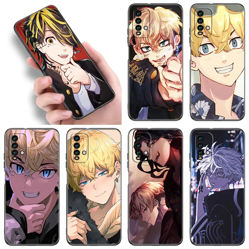 Tokyo Anime Revengers Phone Case For Xiaomi Redmi K40 K50 Gaming Note 5 6 K20 K60 Pro 7A 8A 9A 9C 9i 9T 10A 10C A1 Plus Cover