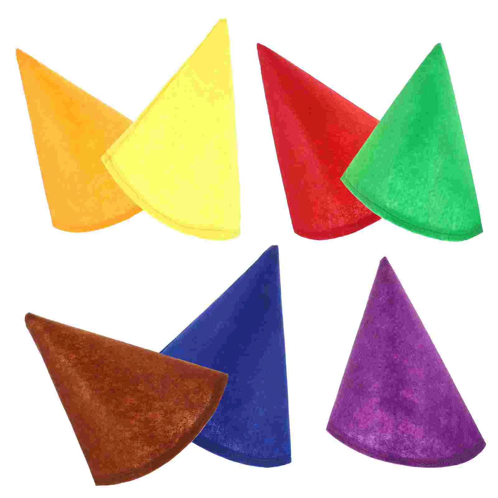 

7 Pcs Party Hat Decorative Props Halloween Dwarf Decors Masquerade Show Hats Gnome Cap Christmas Supplies Costume Accessory