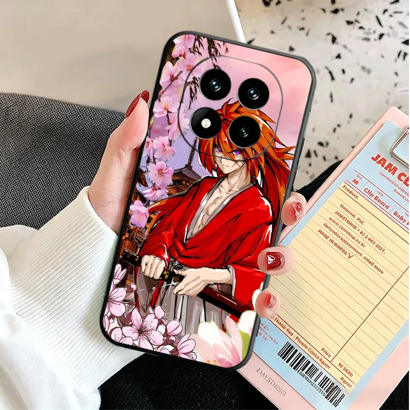 Фото Мягкий силиконовый чехол для телефона Xiaomi Redmi Note 15 14 13 12 с аниме-дизайном Rurouni Kenshin, для моделей 11 Pro Plus 12S 11S 10S 10 11T 5G №5