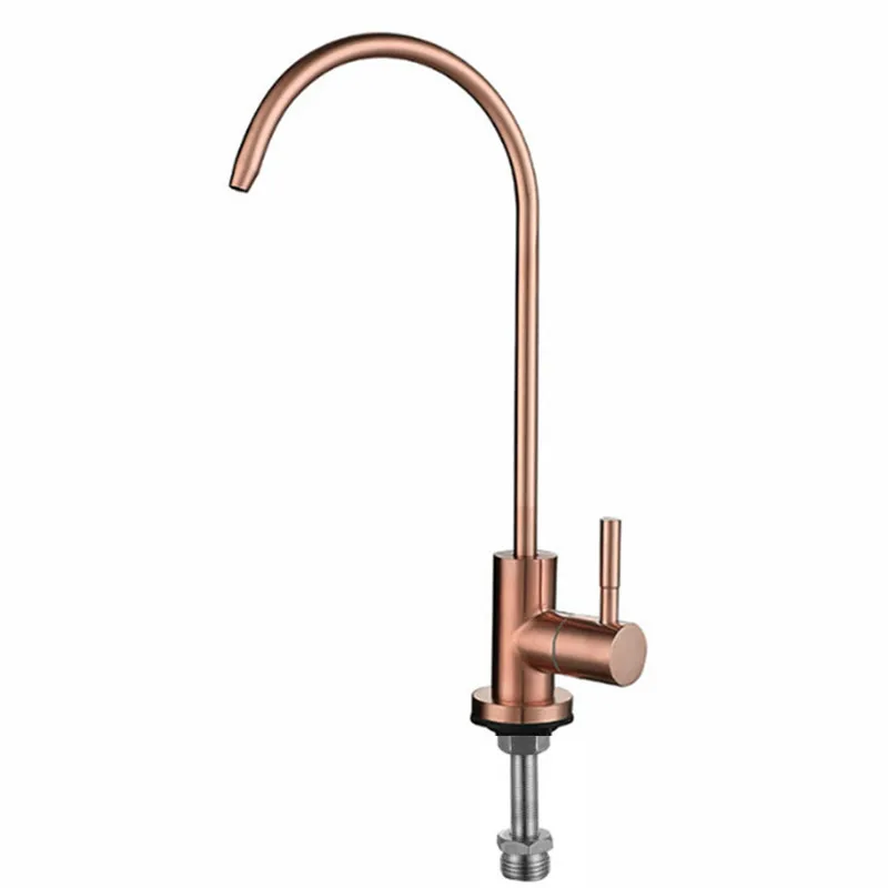 

Золотой матовый смеситель для кухни Fevnd G1144