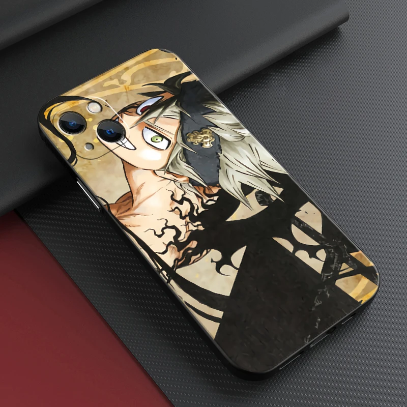 

Black Clover Phone Case For Apple iPhone 13 12 11 Pro 12 13 Mini X XR XS Max SE 6 6s 7 8 Plus Coque Soft Silicone Cover Funda