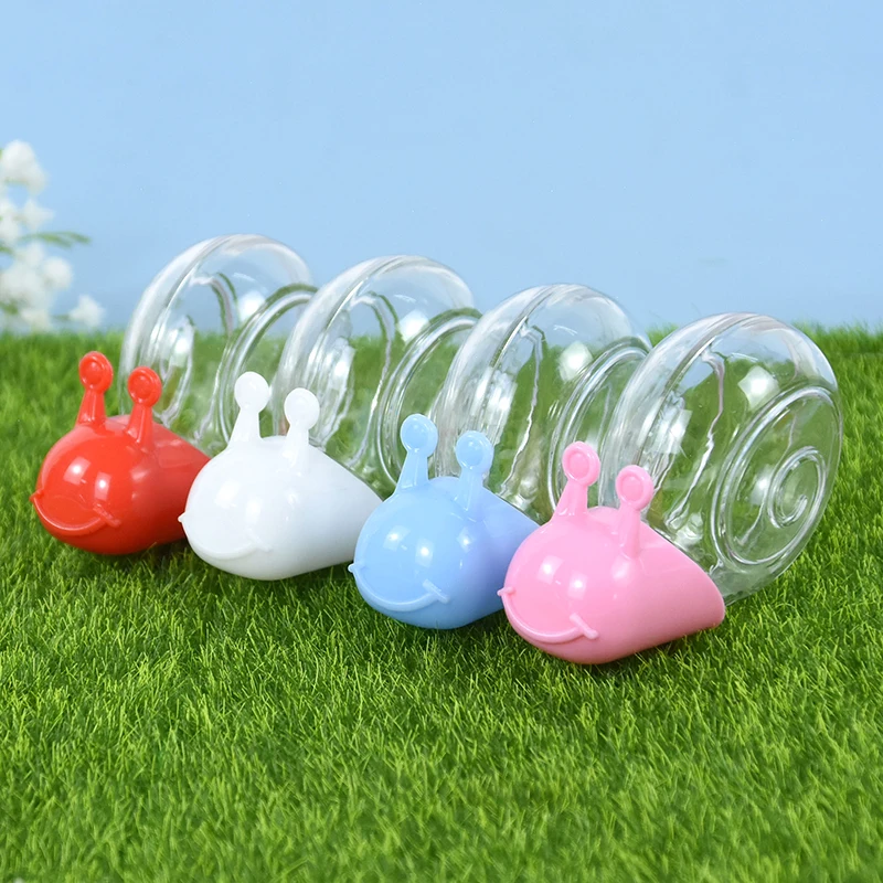 

5Pcs Clear Snail Shaped Gift Box Mini Transparent Plastic Candy Box Packaging Case Baby Shower Wedding Kids Birthday Party Favor