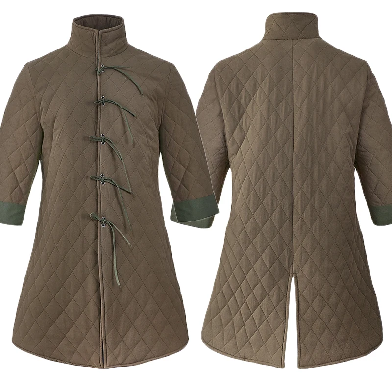 

Средневековый Костюм Gambeson, армированная куртка Aketon, пальто, Хэллоуин, винтажные Пираты викингов, стандартные костюмы, охотничий наряд