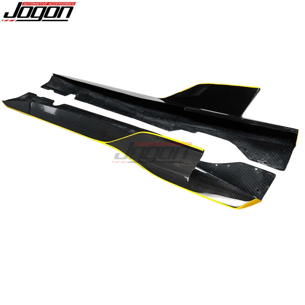 JOGON настоящая боковая юбка из углеродного волокна удлинительная защитная