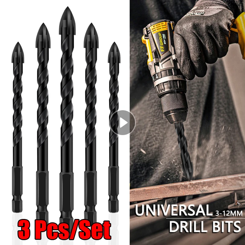 

Cross Hex Tile Bits Glass Ceramic Concrete Hole Opener Cemented Carbide Drill Size 3/4/5/6/8/10/12 Mm Drill Bits Glass Bits