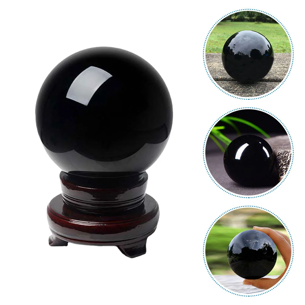 

Home Tabletop Decor Crystal Adornment Desktop Sphere Stand Delicate Ornament