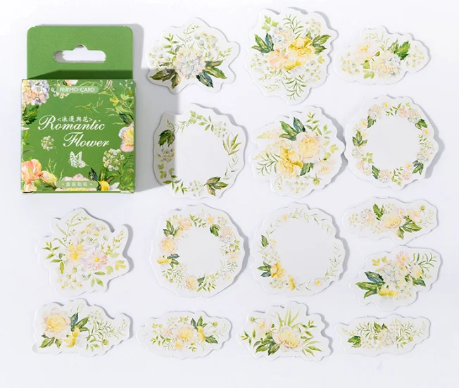 

Beautiful flower decorative sticker(1pack)