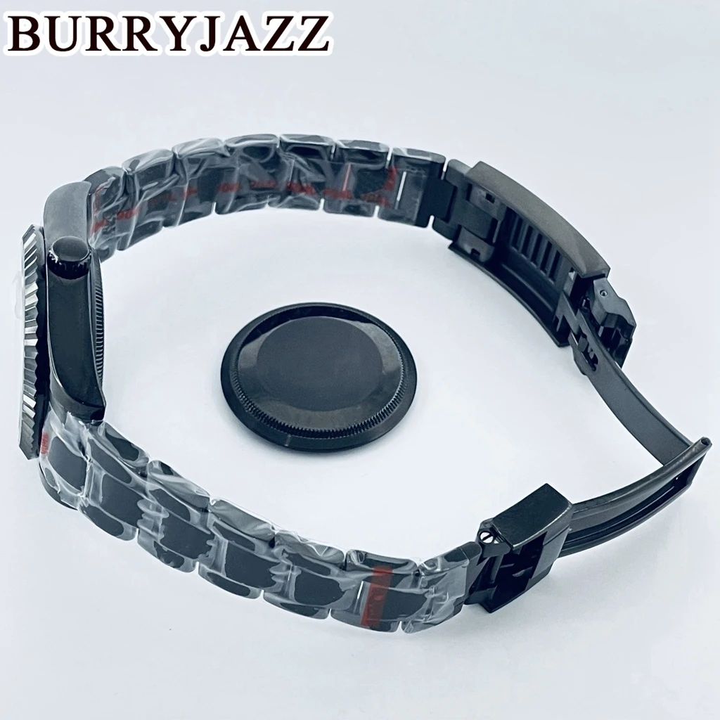 BURRYJAZZ 36 мм 40 NH34 NH35 NH36 NH38 PT5000 ETA2824 Корпус часов Черный корпус из нержавеющей стали