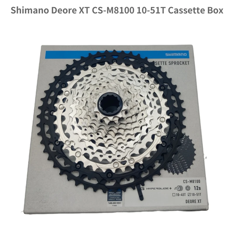 Кассета звездочек SHIMANO DEORE XT CS M8100 штифт для горного велосипеда 12 Скоростей 10-45T 10-51T