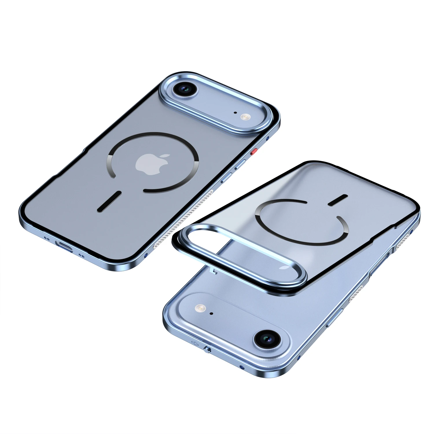 Магнитный металлический чехол для iPhone 17 Pro Max17 Pro16 Pro15 Pro14 Pro Max, матовый, противоударный, с защитой камеры (art.: 3920d7f64c8a2) - 3920d7f64c8a2