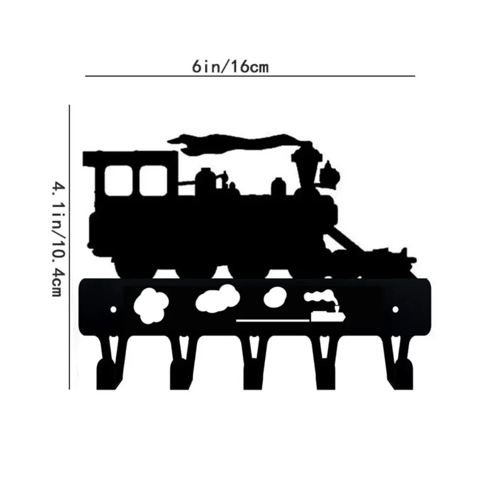Металлический Настенный Держатель Для Ключей С Декоративными Крючками Steam Trail