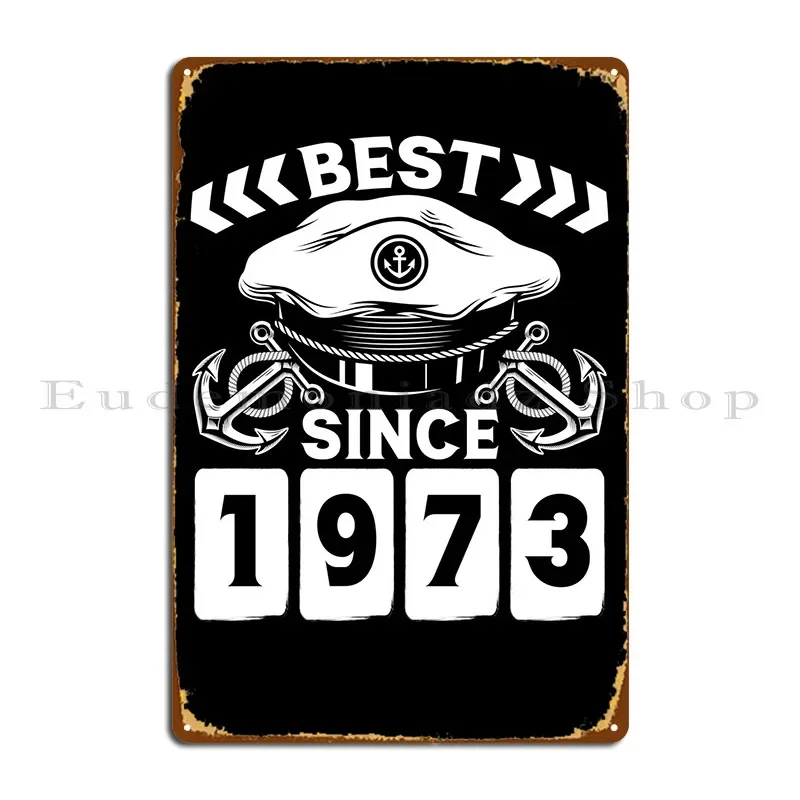 

Лучший капитан с 1973, металлическая табличка, постер, клубная вечеринка, клуб, винтажный принт, настенная роспись, жестяная вывеска, постер