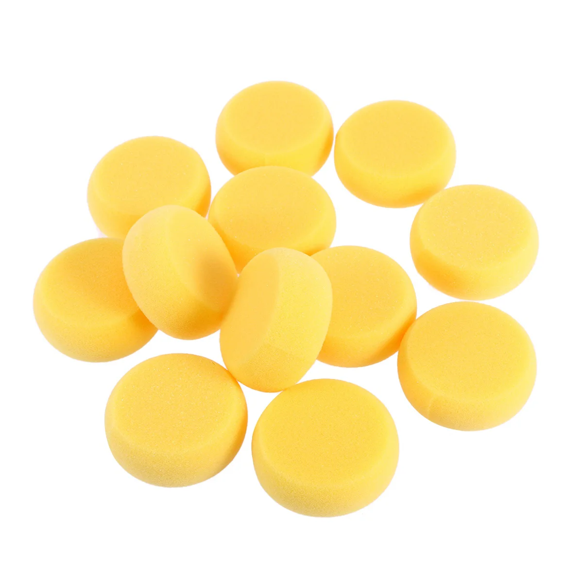 

Sponge Sponges Paintingroundbrushyellow Artistcraft Face Synthetic Watercolor Circle Brushes Small Kids Pottery Clay Decorating
