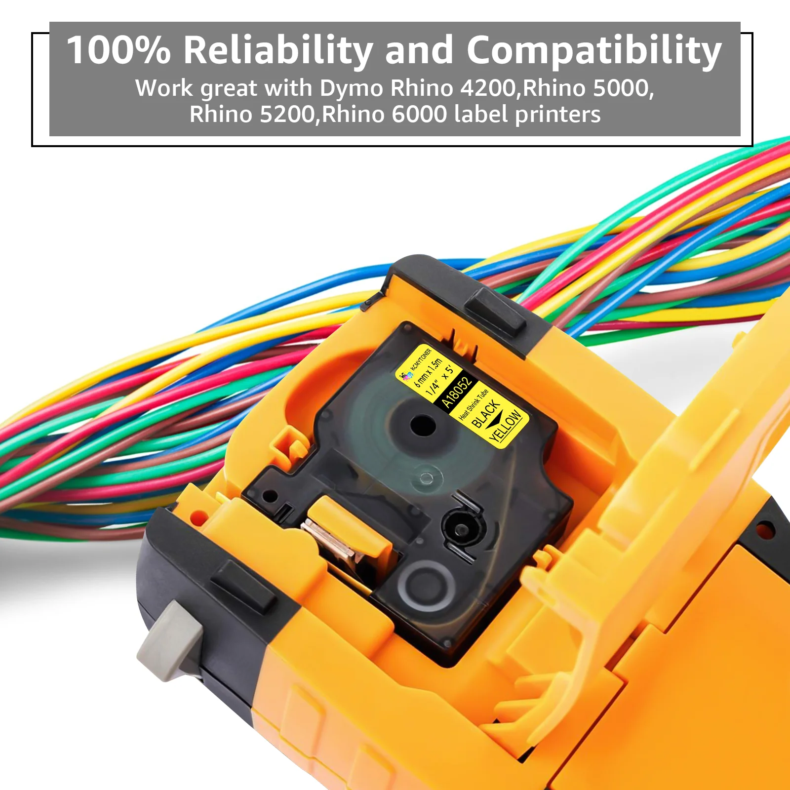 Термоусадочная трубка 3PK 6/9/12/19/24 мм 18053 18054 18055 18056 ленты для этикеток совместимые с