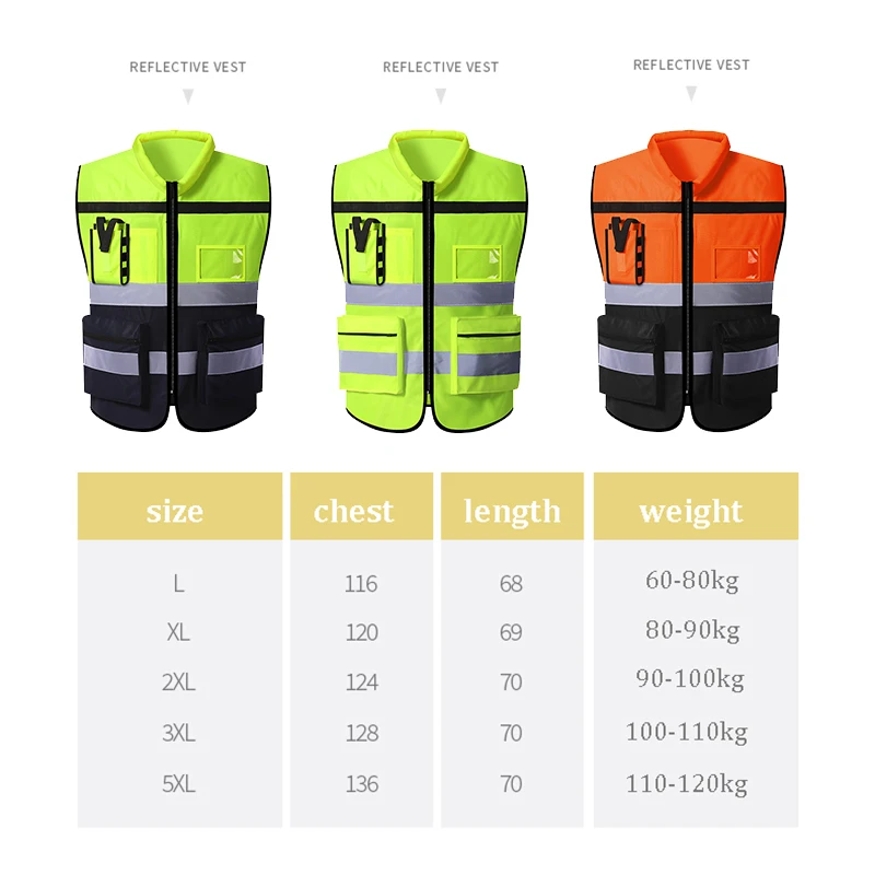 Жилет безопасности с логотипом на заказ светоотражающий жилет видимости класса 2