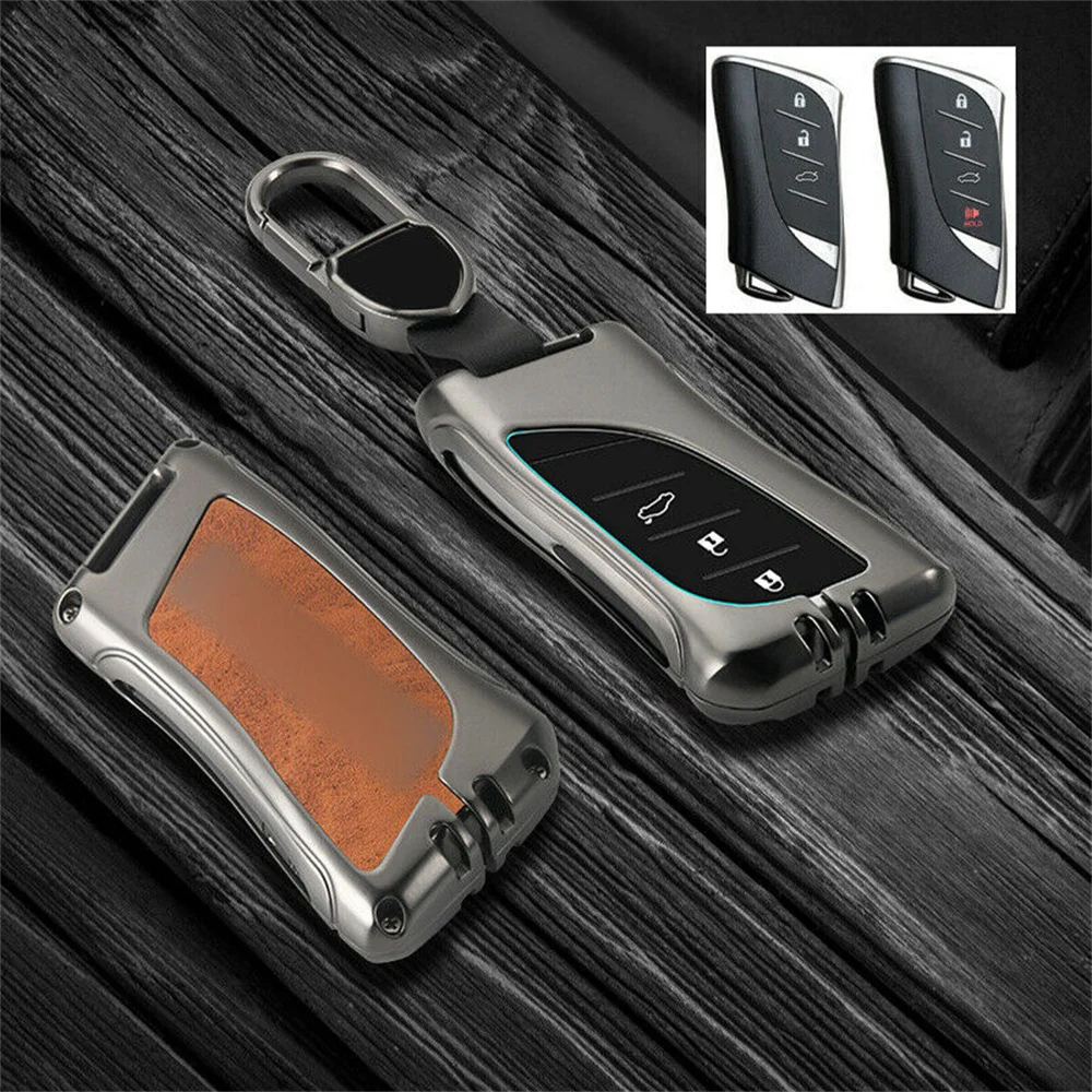 

Zinc Alloy Car Key Fob Cover Case Shell Skin Holder Bag For Lexus ES350 LC500 LS500 UX250 UX200 2019+ Accessories Styling