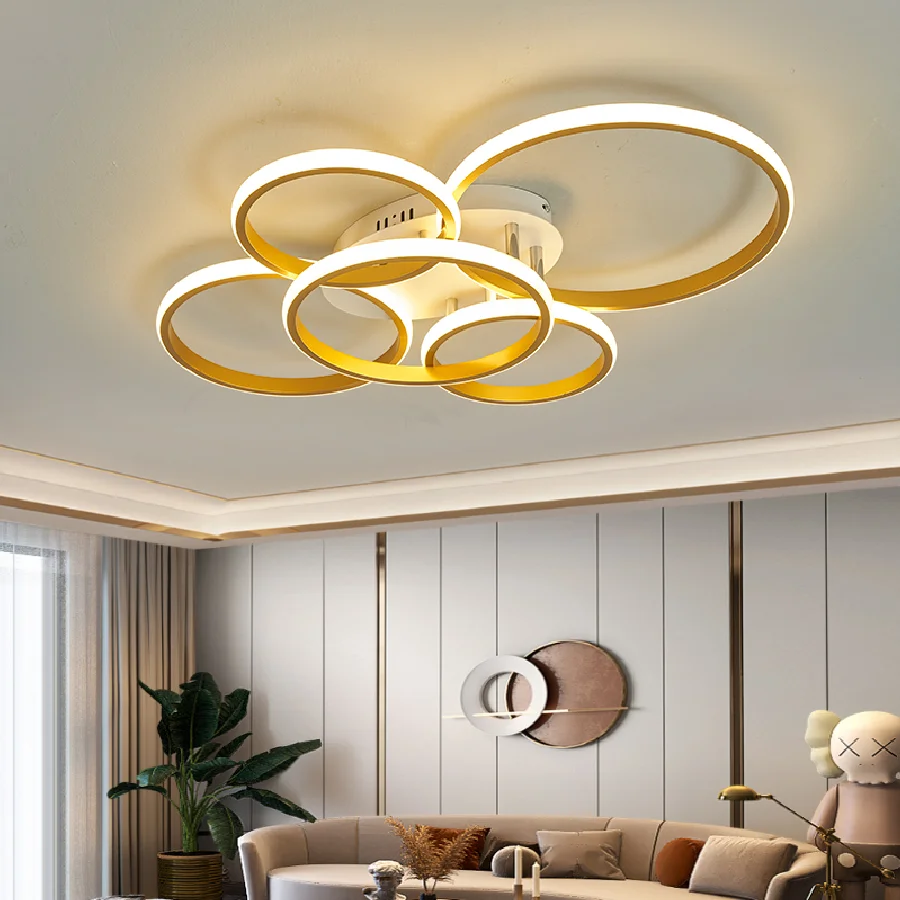 

Лампа для гостиной, спальни, кабинета, черная/золотая, 90-260 в