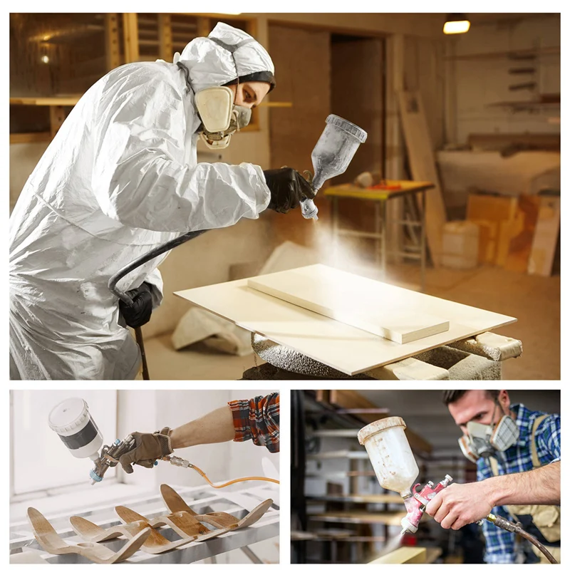 Texture Sprayer Orifice Tip Set 3 Nozzle Tips Threaded Collar For Wal-Board Drywall Texture-Pro 200 Hopper Machine