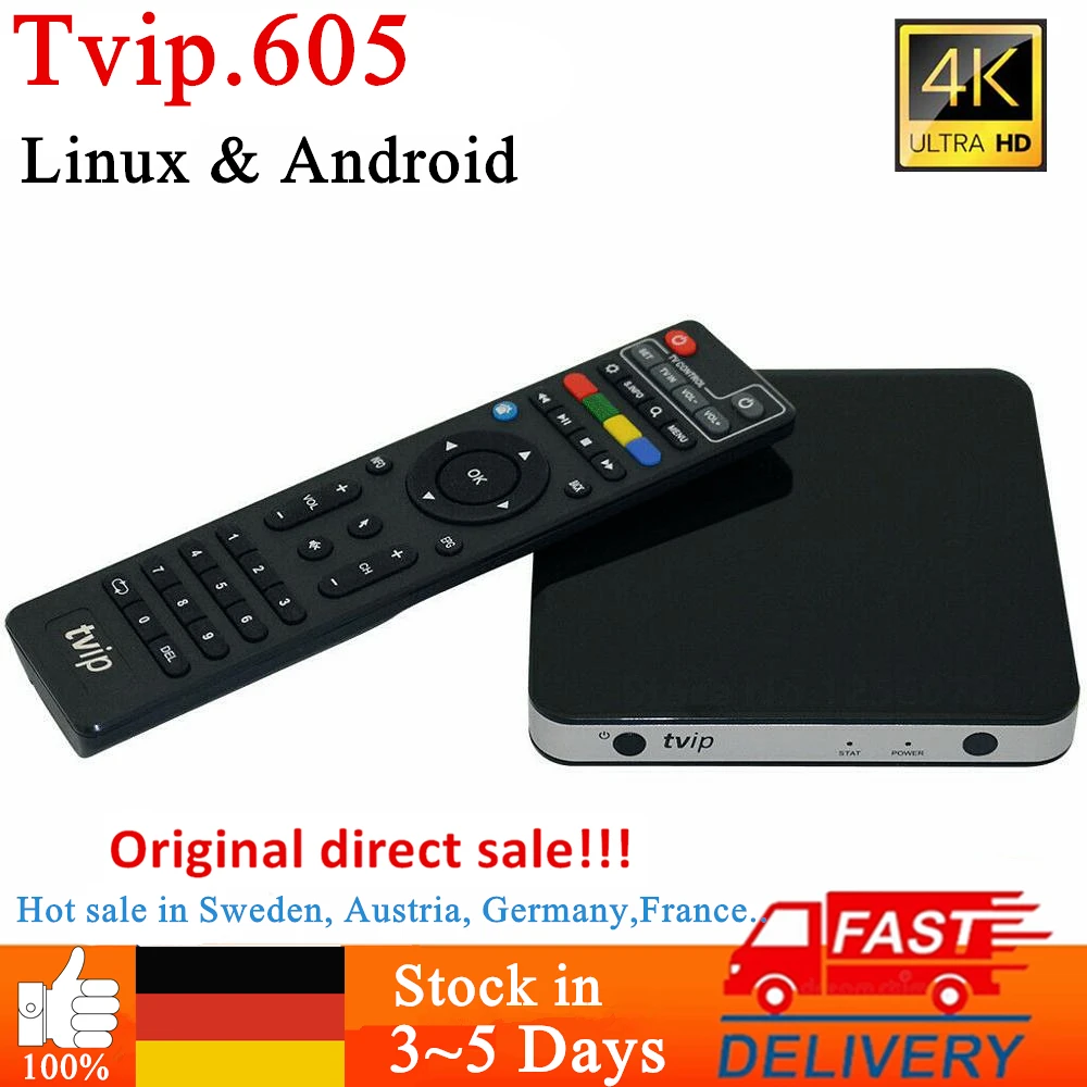 Оригинальная ТВ-приставка IP605, Amlogic S905X, поддержка IP TV, ip 605, Linux и Android, BT, 2,4 ГГц/Φ, Wi-Fi, 4K, смарт-приставка, ТВ-приставка ip530, ТВ ip525