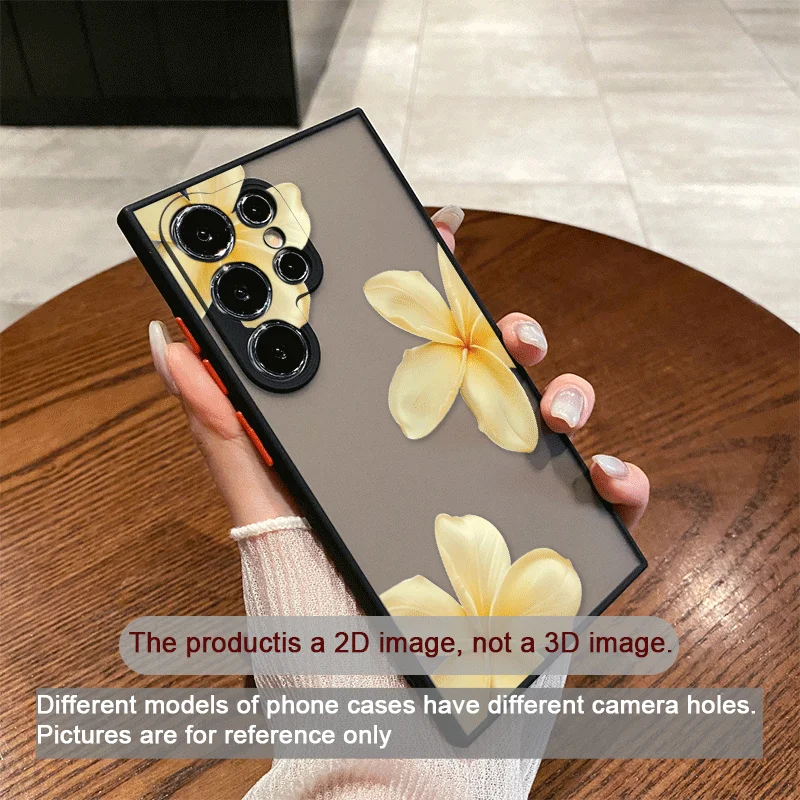 Фото Новый летний чехол для телефона с желтым цветочным принтом для Samsung Galaxy S26 S25 S24+ S23 Ultra S22 Plus S21 FE S26+ – мягкие чехлы №2