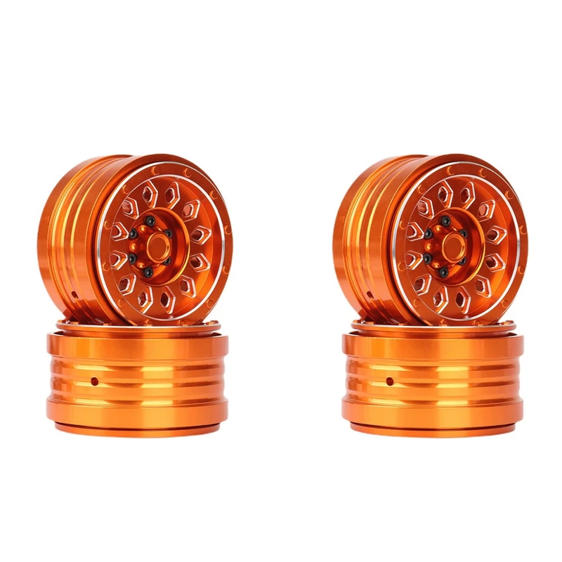

4PCS Metal 2.9 Beadlock Wheel Rim Hub For 1/6 RC Crawler Car Axial SCX6 AXI05000 JEEP JLU Upgrades Parts Accessories