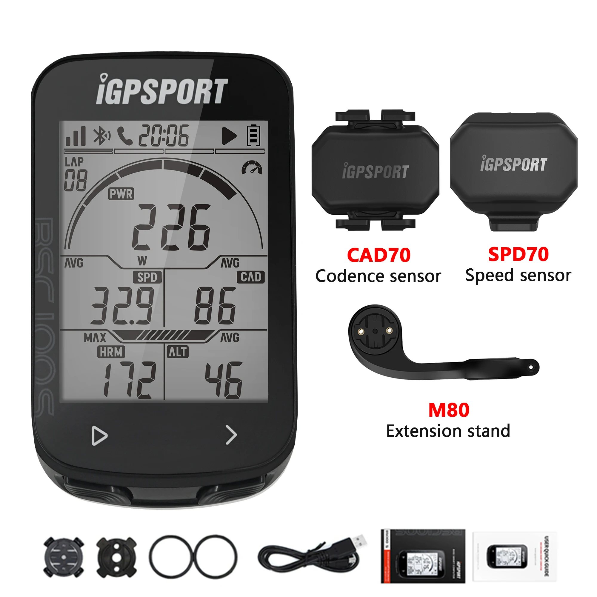 iGPSPORT BSC100S GPS Одометр Велосипедный компьютер Датчики Cycl Speedomet спидометр 2 6-дюймовый