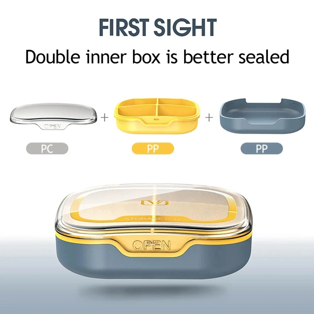 

Small Kit Sealed Portable Capsule Tablet Holder Sub-package Plastic Pill Dispenser Container Household Organization 2023