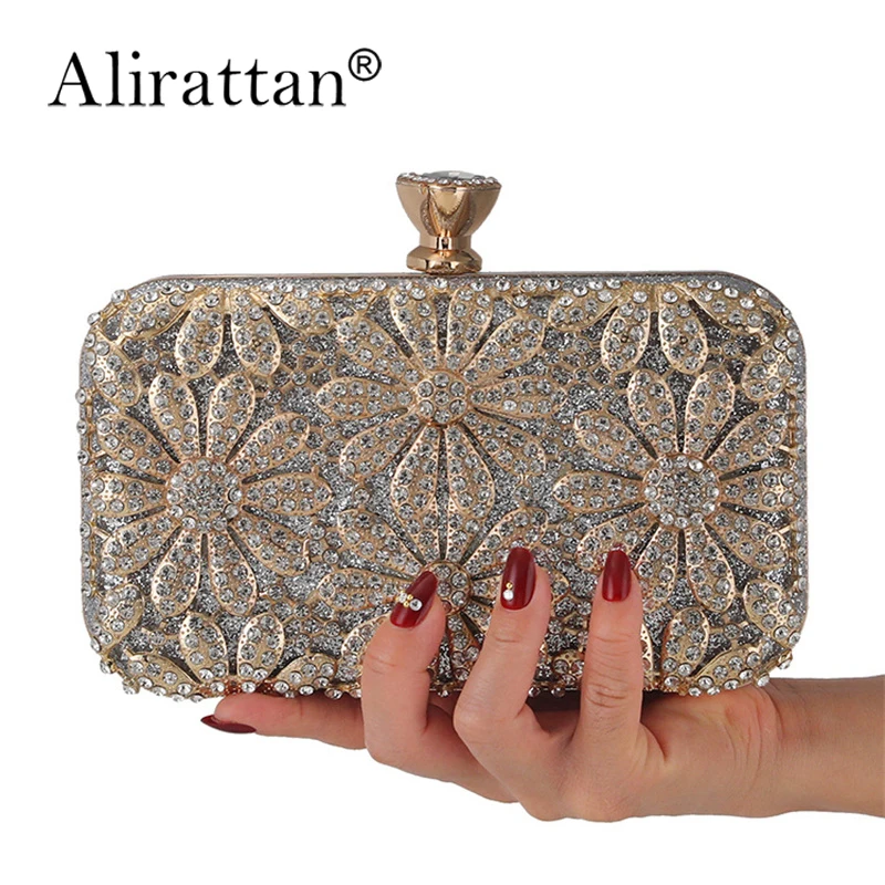 

Alirattan New Diamond-Studded Evening Bag Women's Handbag Banquet Party Clutch All-Match Dress Evening Bag