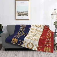 napoleon france 85th regiment remastered pattern blanket warm soft flannel blanket for bed sofa cover