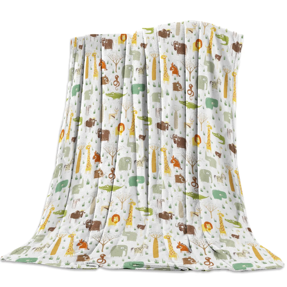 

Lightweight Warm All Season Bedroom Sofa Couch Chair Decoration for Kids Adults Gift Hippo Flannel Throw Blanket Ultra Soft Cozy