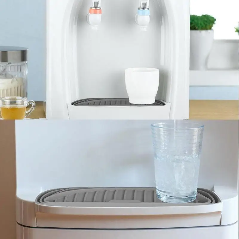 Drip Catcher Tray Silicone Refrigerator Water Drip Catcher Tray Soft Tray Protects Ice And Water Dispenser Pan From Spills